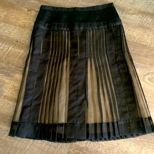 BCBG Max Azria Runway Black Chiffon Skirt Sz 4
